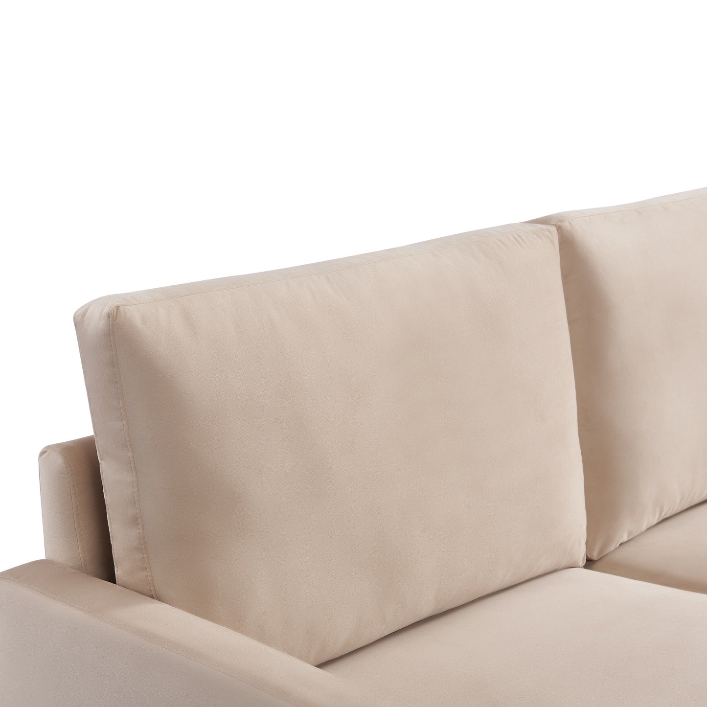 Lovelock 57" Upholstered Square Arm Velvet Loveseat