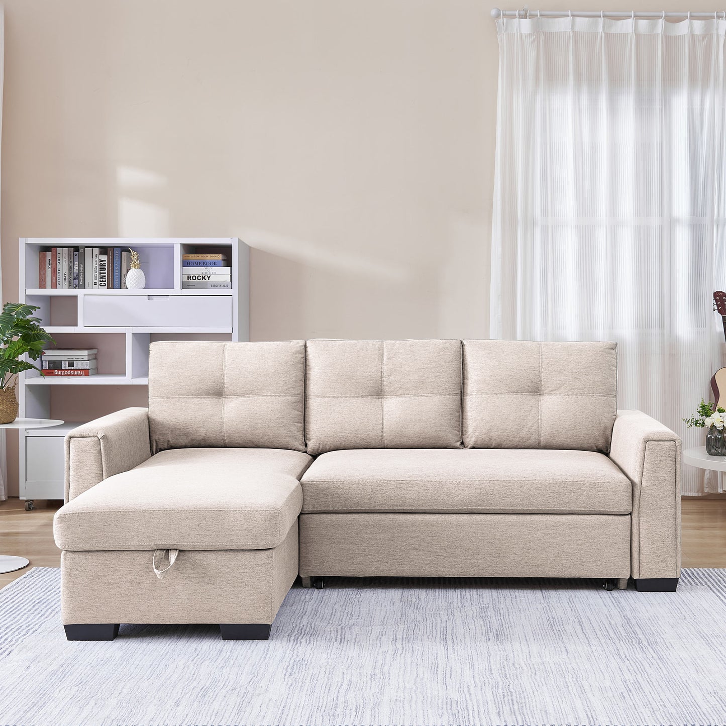 Mammoth 92" Sleeper Sectional Sofa Bed