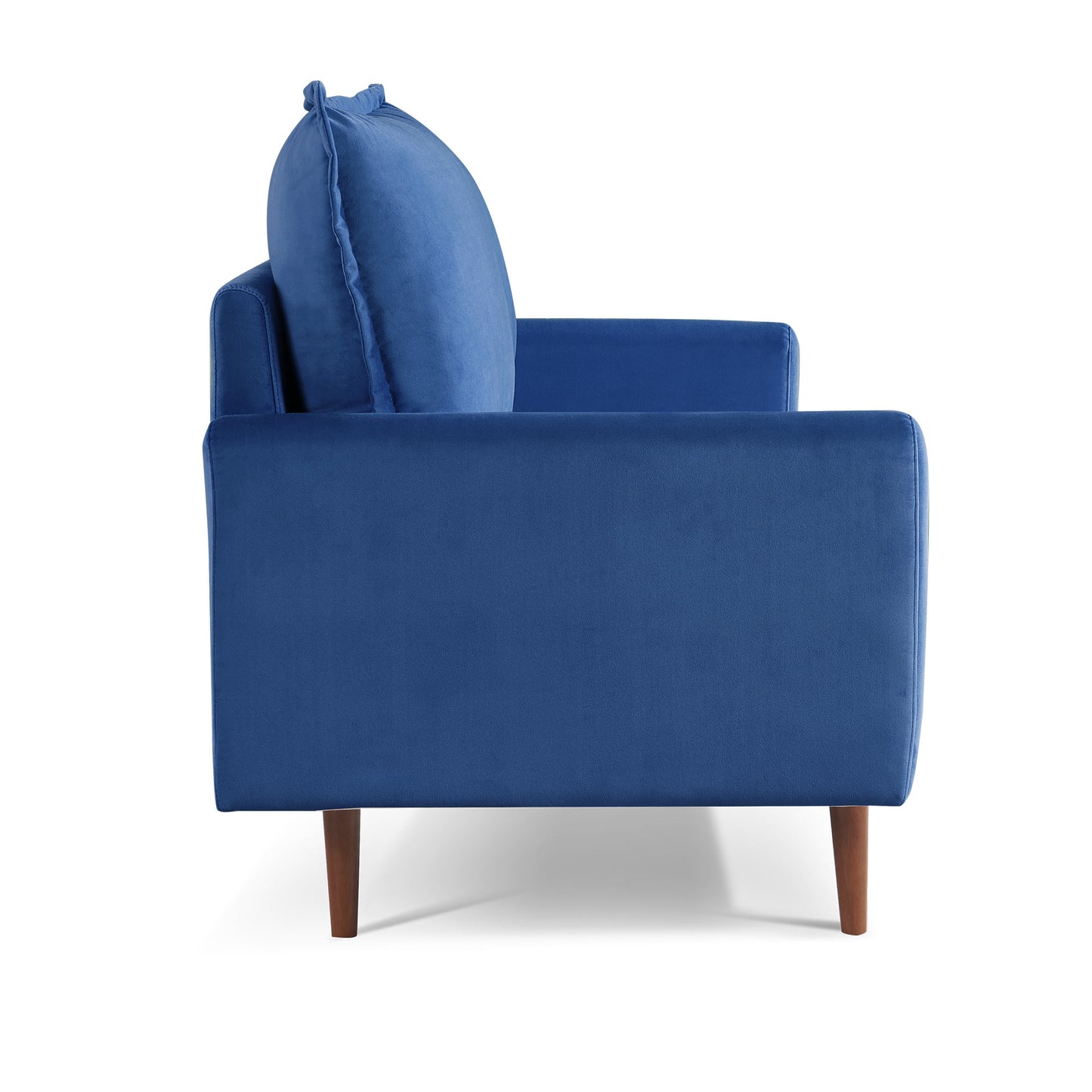 Zephyr 69" Upholstered Velvet Cambered Arm Sofa