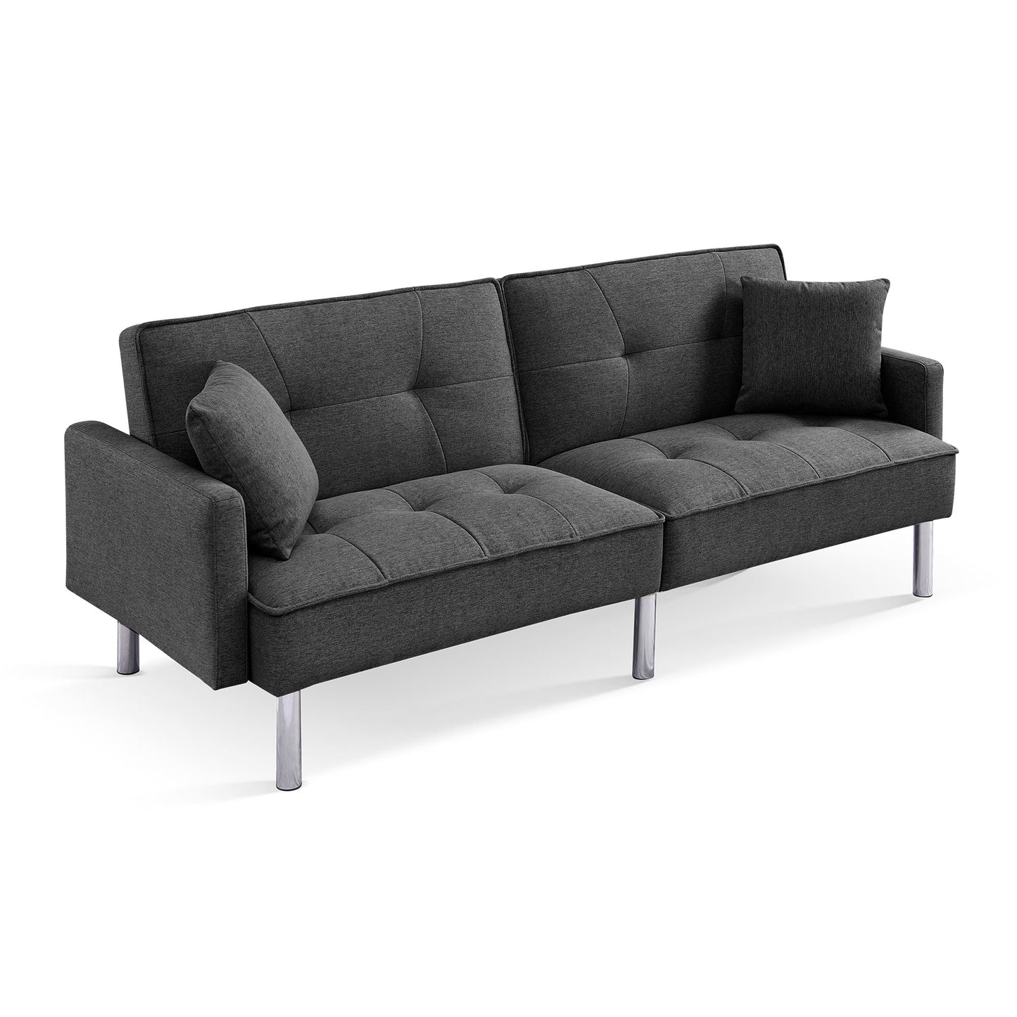 Tonopah 85" Tufted Futon Convertible Sleeper Sofa