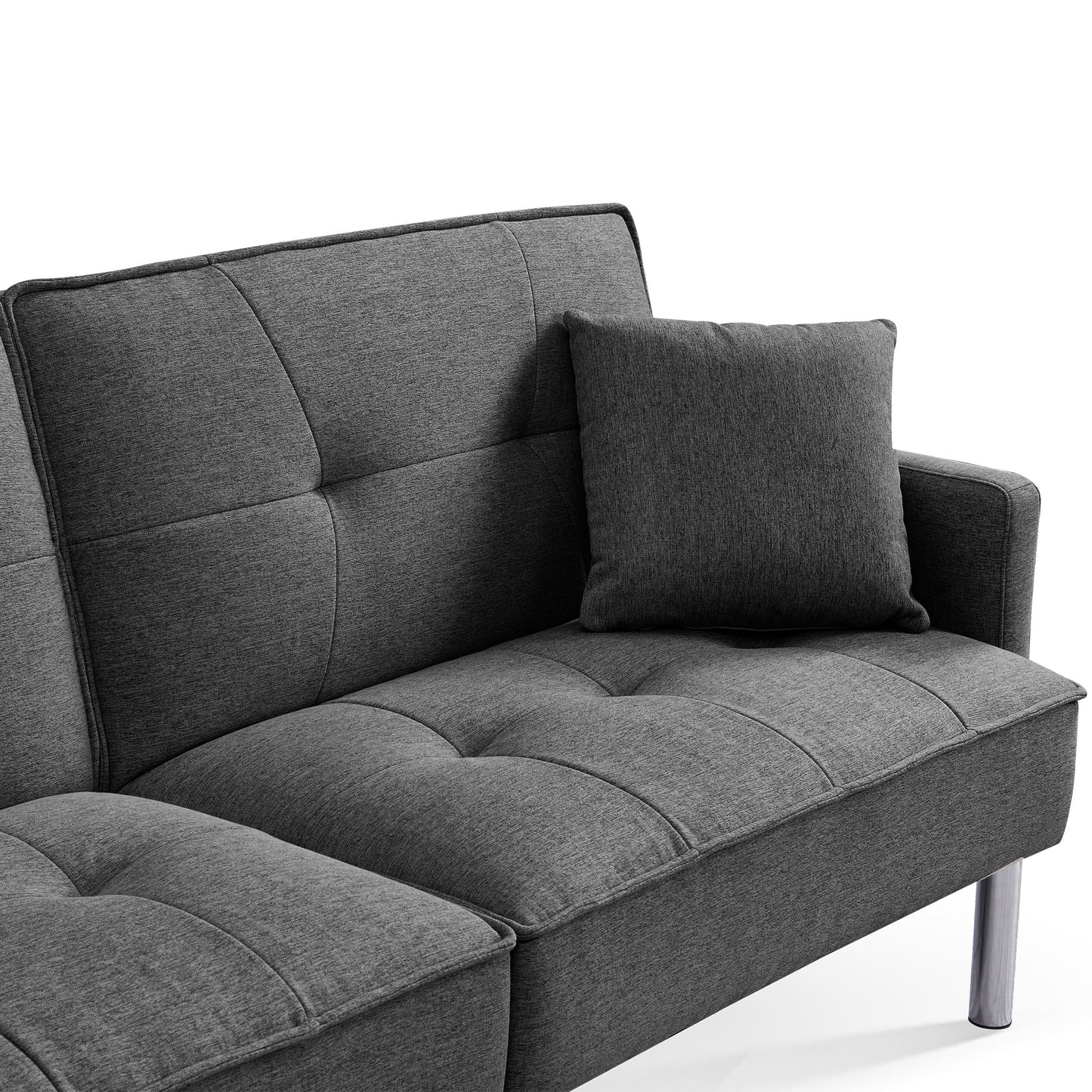 Tonopah 85" Tufted Futon Convertible Sleeper Sofa